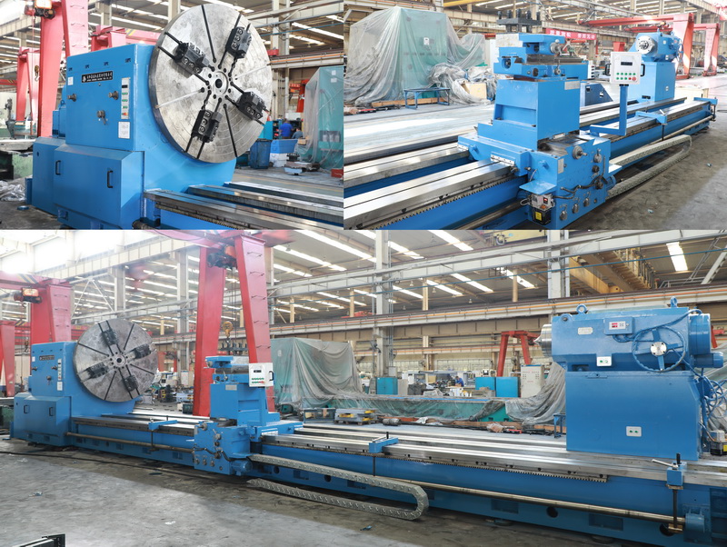 安陽(yáng)鑫盛機(jī)床首臺(tái)承重40噸重型車(chē)床完成試車(chē)驗(yàn)收！交付用戶(hù)！